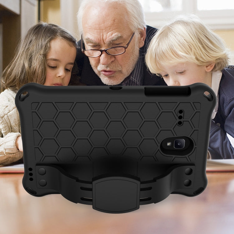 Honeycomb Design EVA + PC Four Corner Anti Falling Flat Protective Shell With Straps, For Galaxy Tab A 8.0(2018) T387, For GalaxyTab A 8.0 (2017)T380, For GalaxyTab A 10.1 (2019) T510