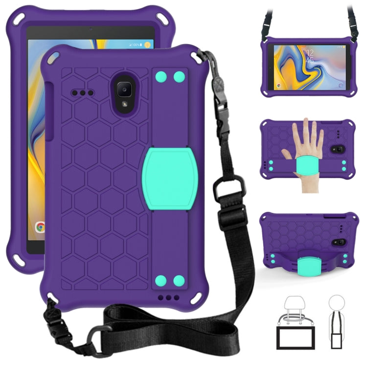 Honeycomb Design EVA + PC Four Corner Anti Falling Flat Protective Shell With Straps, For Galaxy Tab A 8.0(2018) T387, For GalaxyTab A 8.0 (2017)T380, For GalaxyTab A 10.1 (2019) T510