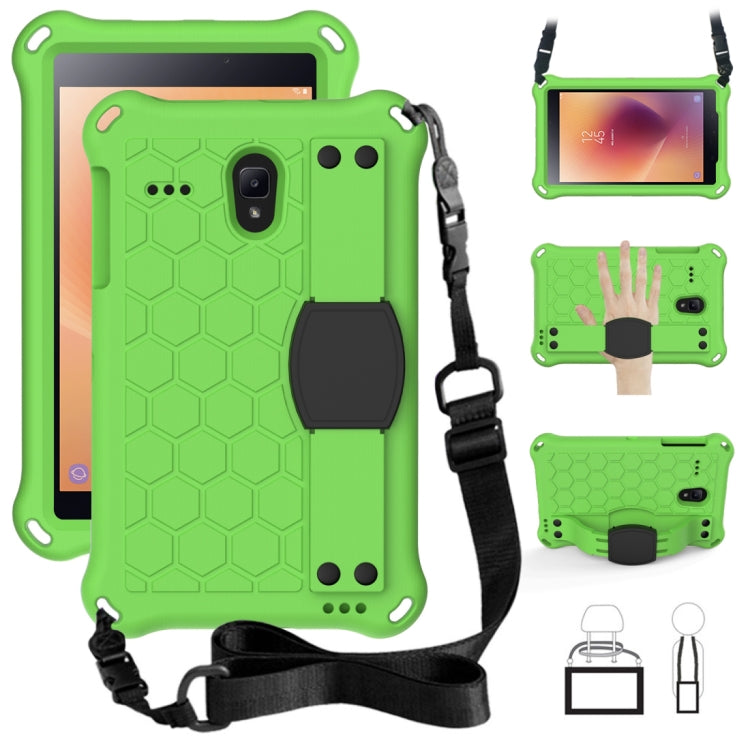 Honeycomb Design EVA + PC Four Corner Anti Falling Flat Protective Shell With Straps, For Galaxy Tab A 8.0(2018) T387, For GalaxyTab A 8.0 (2017)T380, For GalaxyTab A 10.1 (2019) T510