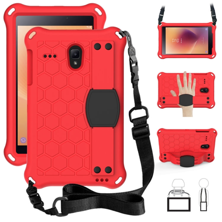 Honeycomb Design EVA + PC Four Corner Anti Falling Flat Protective Shell With Straps, For Galaxy Tab A 8.0(2018) T387, For GalaxyTab A 8.0 (2017)T380, For GalaxyTab A 10.1 (2019) T510