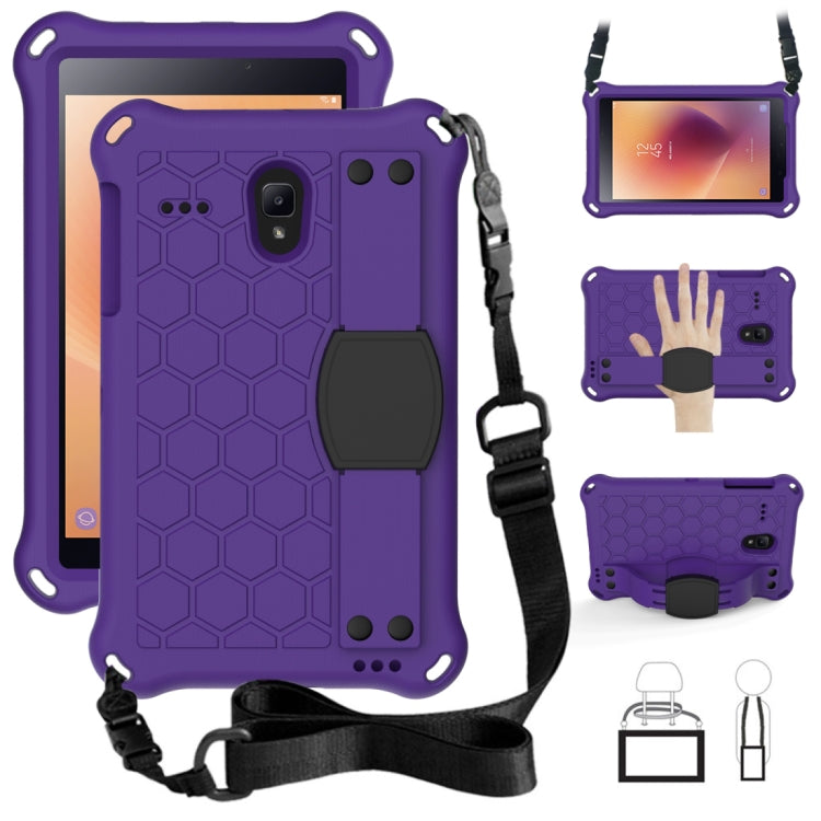 Honeycomb Design EVA + PC Four Corner Anti Falling Flat Protective Shell With Straps, For Galaxy Tab A 8.0(2018) T387, For GalaxyTab A 8.0 (2017)T380, For GalaxyTab A 10.1 (2019) T510