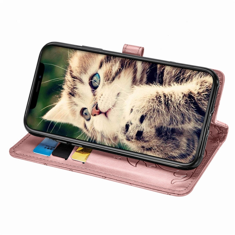 Cute Cat and Dog Embossed Horizontal Flip PU Leather Case with Holder / Card Slot / Wallet / Lanyard, For iPhone 11 Pro Max, For iPhone 11, For iPhone XS/X, For iPhone XR, For iPhone XS Max, For iPhone 8/7, For iPhone 8Plus/7Plus