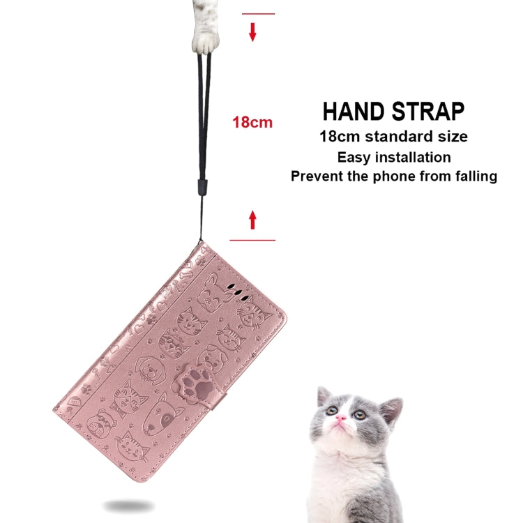 Cute Cat and Dog Embossed Horizontal Flip PU Leather Case with Holder / Card Slot / Wallet / Lanyard, For iPhone 11 Pro Max, For iPhone 11, For iPhone XS/X, For iPhone XR, For iPhone XS Max, For iPhone 8/7, For iPhone 8Plus/7Plus