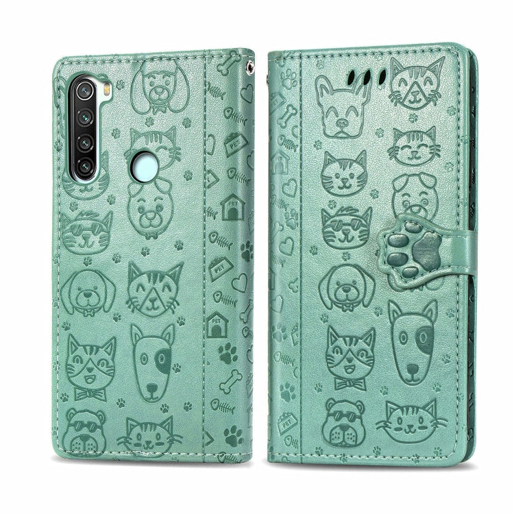 Cute Cat and Dog Embossed Horizontal Flip PU Leather Case with Holder / Card Slot / Wallet / Lanyard, For Huawei P Smart Z / Y9 Prime2019, For Xiaomi Redmi Note 8 Pro, For Xiaomi Redmi Note 8