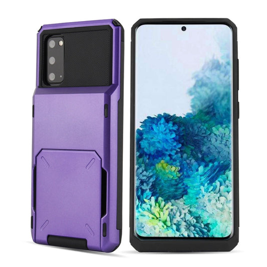 For Galaxy S20 TPU+PC With Card Case  Drop & Shockproof, For Galaxy S20