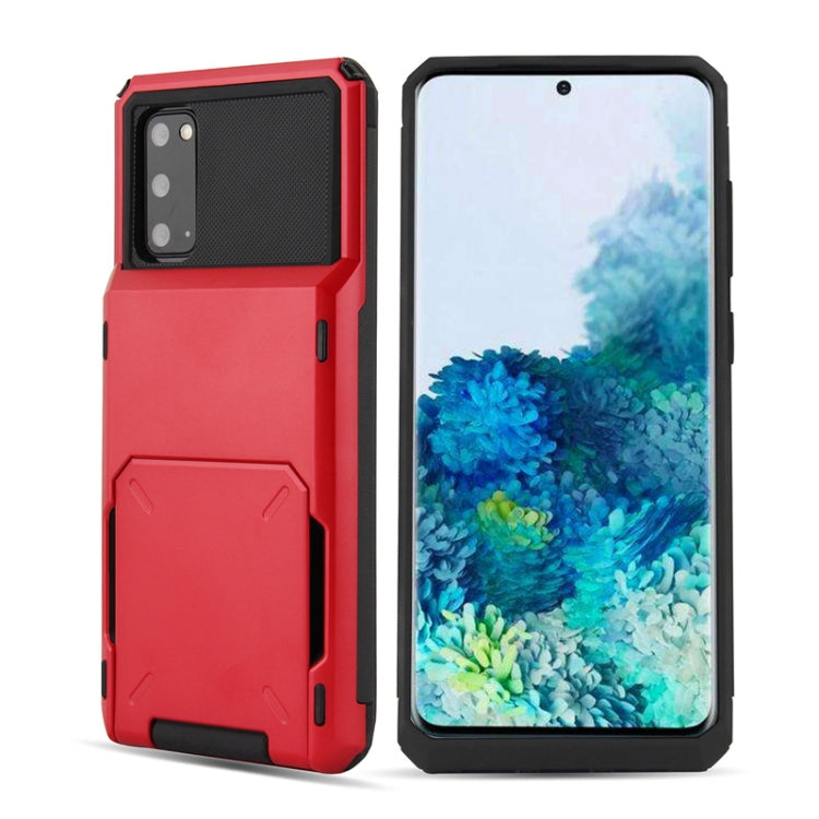 For Galaxy S20 TPU+PC With Card Case  Drop & Shockproof, For Galaxy S20