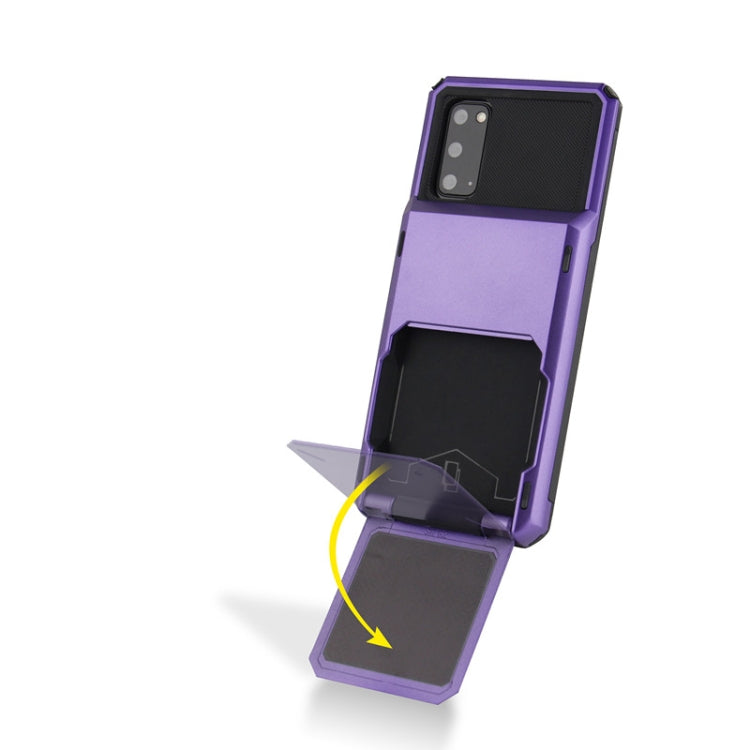 For Galaxy S20 Plus TPU+PC With Card Case  Drop & Shockproof, For Galaxy S20 Plus