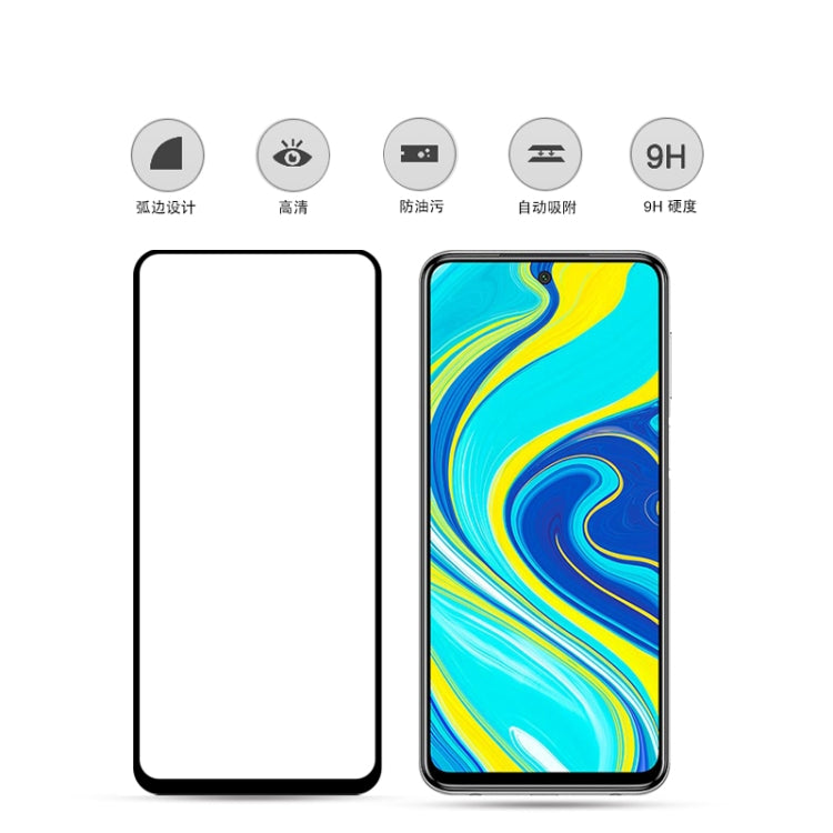 For Xiaomi Redmi Note 9s mocolo 0.33mm 9H 2.5D Full Glue Tempered Glass Film, For Xiaomi Redmi Note 9s