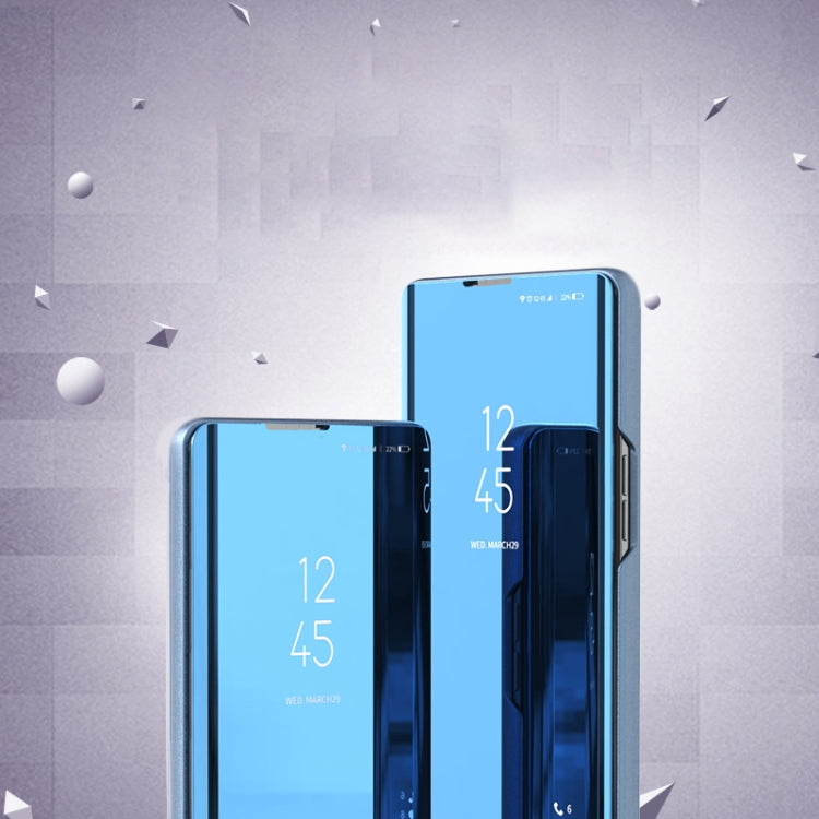 For Xiaomi Redmi Note9 Pro/Note9 Pro Max/Note 9S/Note9 Plated Mirror Horizontal Flip Leather Case with Holder, Black, Silver, Rose Gold, Purple, Blue, Gold, Purple Blue