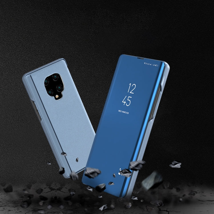 For Xiaomi Redmi Note9 Pro/Note9 Pro Max/Note 9S/Note9 Plated Mirror Horizontal Flip Leather Case with Holder, Black, Silver, Rose Gold, Purple, Blue, Gold, Purple Blue