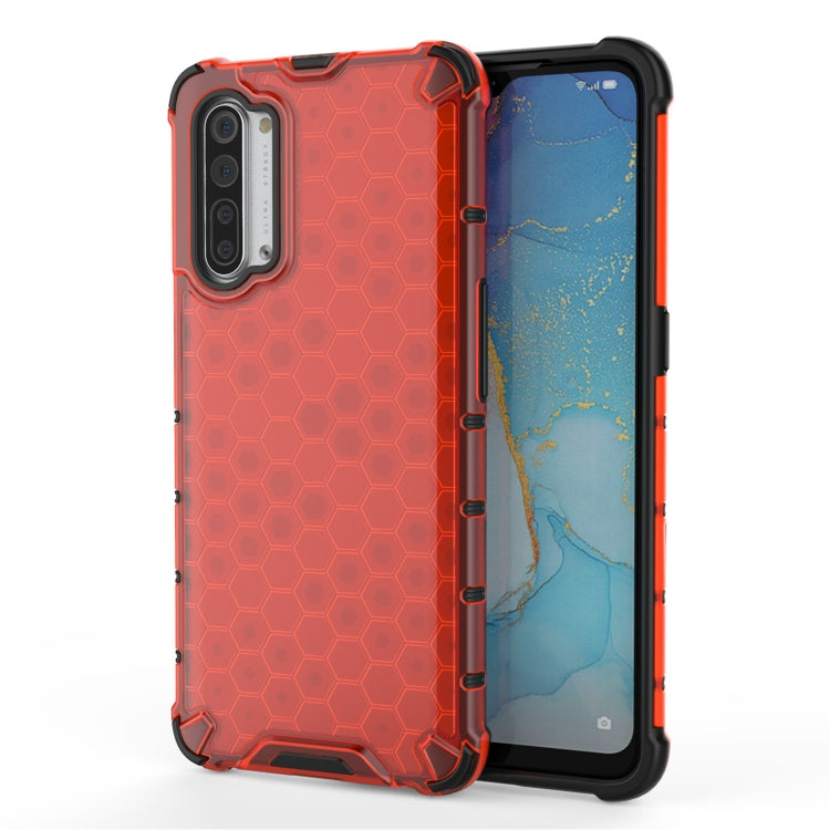 For OPPO Reno3 Shockproof Honeycomb PC + TPU Case, For OPPO Reno3 5G