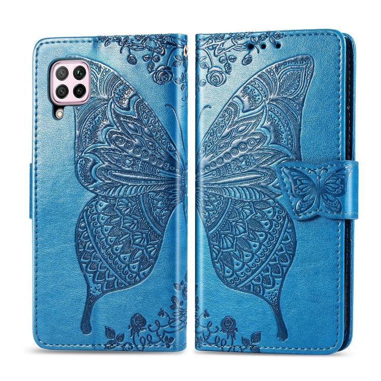 For Huawei P40 Lite/Nova 7i/Nova 6SE Butterfly Love Flower Embossed Horizontal Flip Leather Case with Bracket / Card Slot / Wallet / Lanyard, For Huawei P40 Lite
