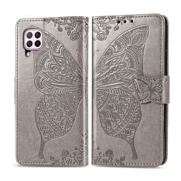 For Huawei P40 Lite/Nova 7i/Nova 6SE Butterfly Love Flower Embossed Horizontal Flip Leather Case with Bracket / Card Slot / Wallet / Lanyard, For Huawei P40 Lite
