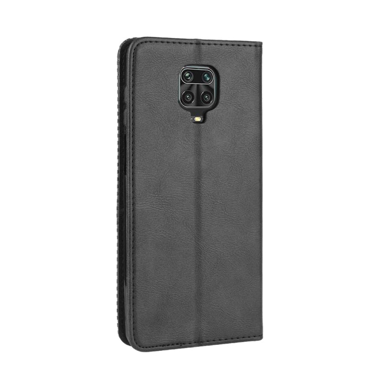 For Xiaomi Redmi Note 9 Pro / Note 9s / Note 9 Pro Max Magnetic Buckle Retro Crazy Horse Texture Horizontal Flip Leather Case with Holder & Card Slots & Photo Frame, For Xiaomi Redmi Note 9 Pro