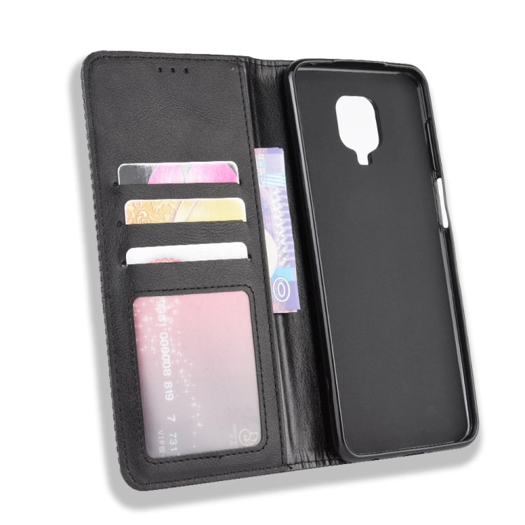 For Xiaomi Redmi Note 9 Pro / Note 9s / Note 9 Pro Max Magnetic Buckle Retro Crazy Horse Texture Horizontal Flip Leather Case with Holder & Card Slots & Photo Frame, For Xiaomi Redmi Note 9 Pro