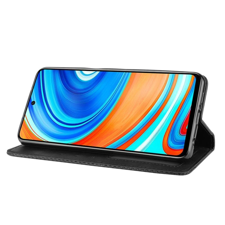 For Xiaomi Redmi Note 9 Pro / Note 9s / Note 9 Pro Max Magnetic Buckle Retro Crazy Horse Texture Horizontal Flip Leather Case with Holder & Card Slots & Photo Frame, For Xiaomi Redmi Note 9 Pro
