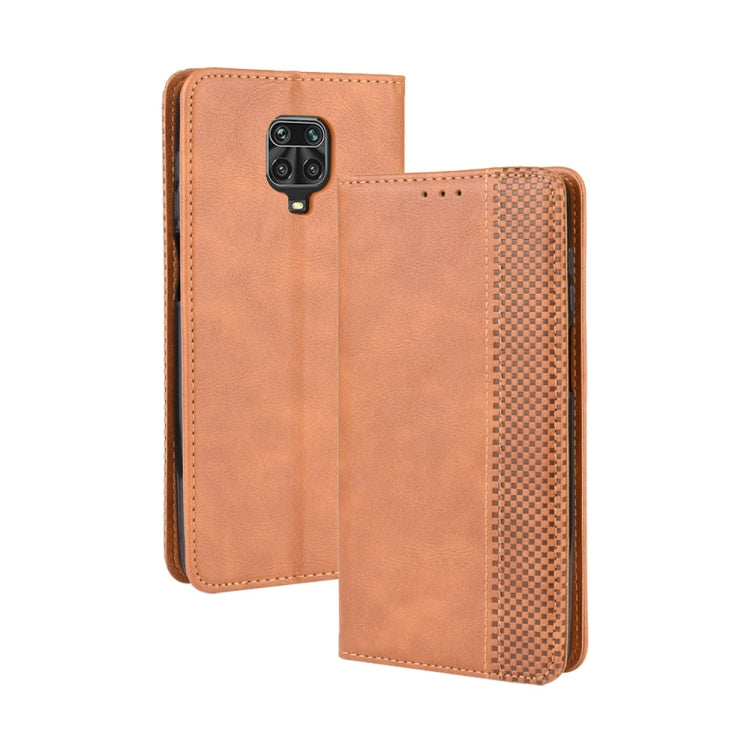 For Xiaomi Redmi Note 9 Pro / Note 9s / Note 9 Pro Max Magnetic Buckle Retro Crazy Horse Texture Horizontal Flip Leather Case with Holder & Card Slots & Photo Frame, For Xiaomi Redmi Note 9 Pro