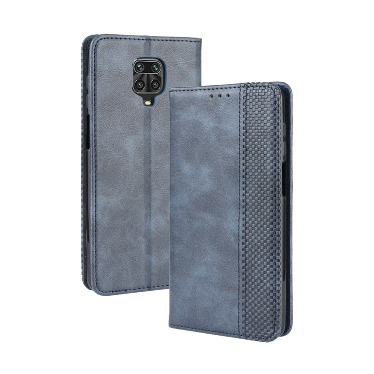 For Xiaomi Redmi Note 9 Pro / Note 9s / Note 9 Pro Max Magnetic Buckle Retro Crazy Horse Texture Horizontal Flip Leather Case with Holder & Card Slots & Photo Frame, For Xiaomi Redmi Note 9 Pro