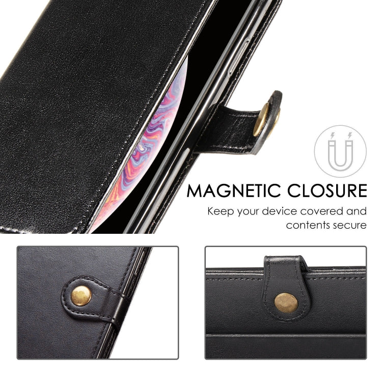 For Huawei P40 Lite/Nova 7i/Nova 6se Retro Solid Color Leather Buckle Phone Case with Lanyard & Photo Frame & Card Slot & Wallet & Stand Function, For Huawei P40 Lite