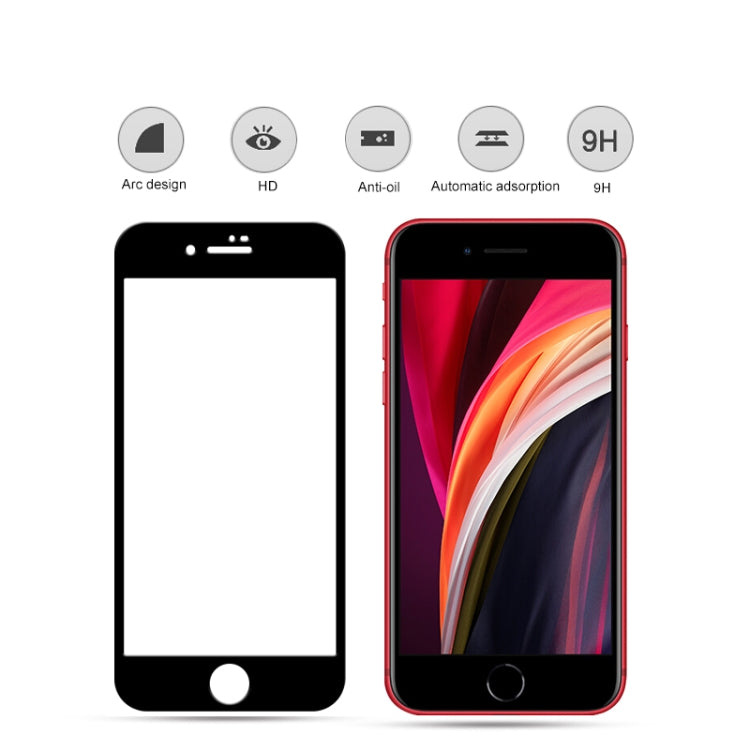 For iPhone SE 2020 mocolo 0.33mm 9H 2.5D Full Glue Tempered Glass Film, 1pcs