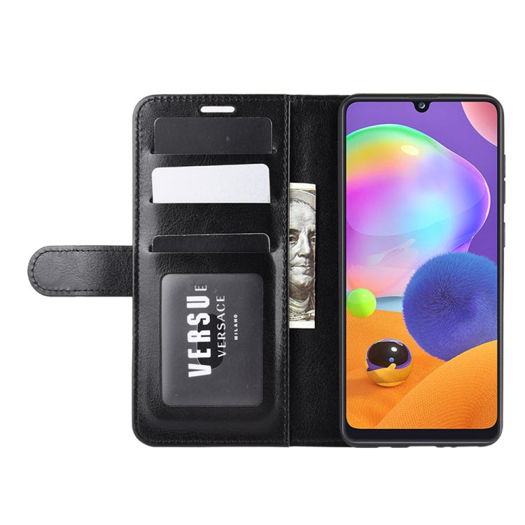 For  Galaxy A31 R64 Texture Single Horizontal Flip Protective Case with Holder & Card Slots & Wallet& Photo Frame, For Galaxy A31