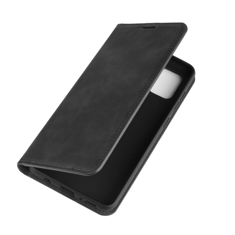 For Galaxy A31 Retro-skin Business Magnetic Suction Leather Case with Holder & Card Slots & Wallet, For Galaxy A31