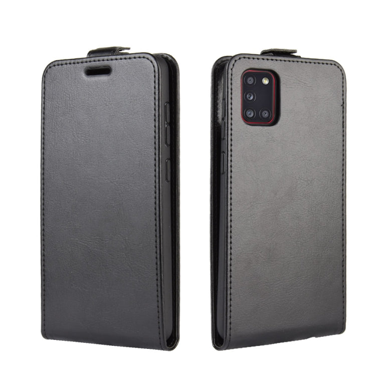 For Galaxy A31 R64 Texture Single Vertical Flip Leather Protective Case with Card Slots & Photo Frame, For Galaxy A31