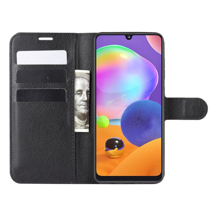 For Galaxy A31 Litchi Texture Horizontal Flip Protective Case with Holder & Card Slots & Wallet, For Galaxy A31