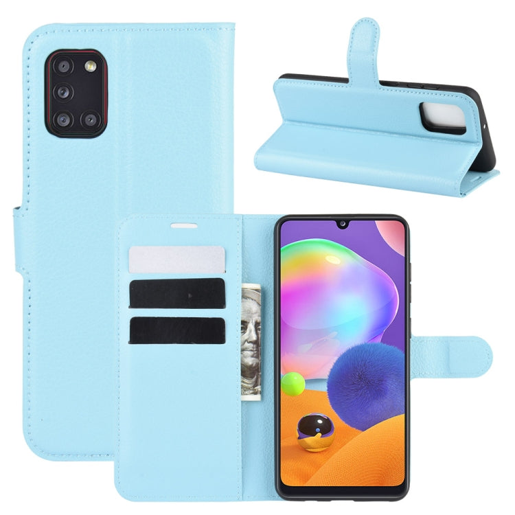 For Galaxy A31 Litchi Texture Horizontal Flip Protective Case with Holder & Card Slots & Wallet, For Galaxy A31