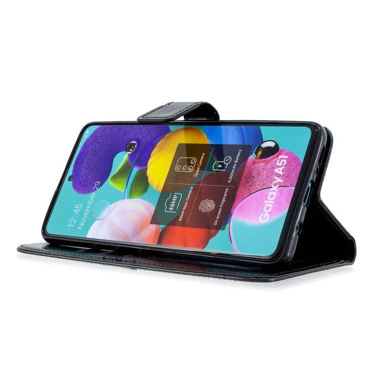 For Galaxy A51 Crazy Horse Texture Horizontal Flip Leather Case with Holder & Card Slots & Wallet & Photo Frame, For Galaxy A51
