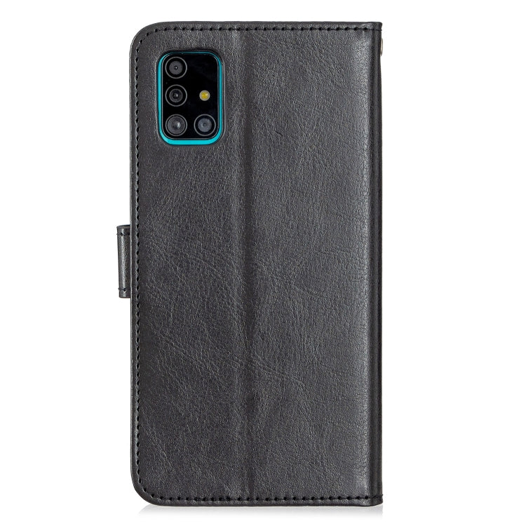 For Galaxy A51 Crazy Horse Texture Horizontal Flip Leather Case with Holder & Card Slots & Wallet & Photo Frame, For Galaxy A51