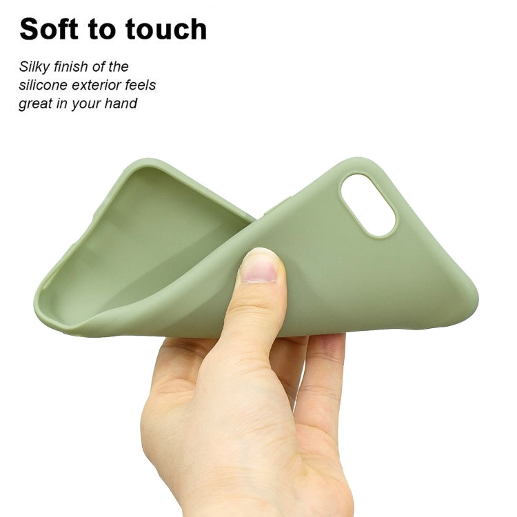 For iPhone SE (2020) Solid Color Aatte TPU Phone Case, Green, Red, Light Blue, Magenta, Yellow, Orange, Skay Blue, Gray, Khaki, Pink