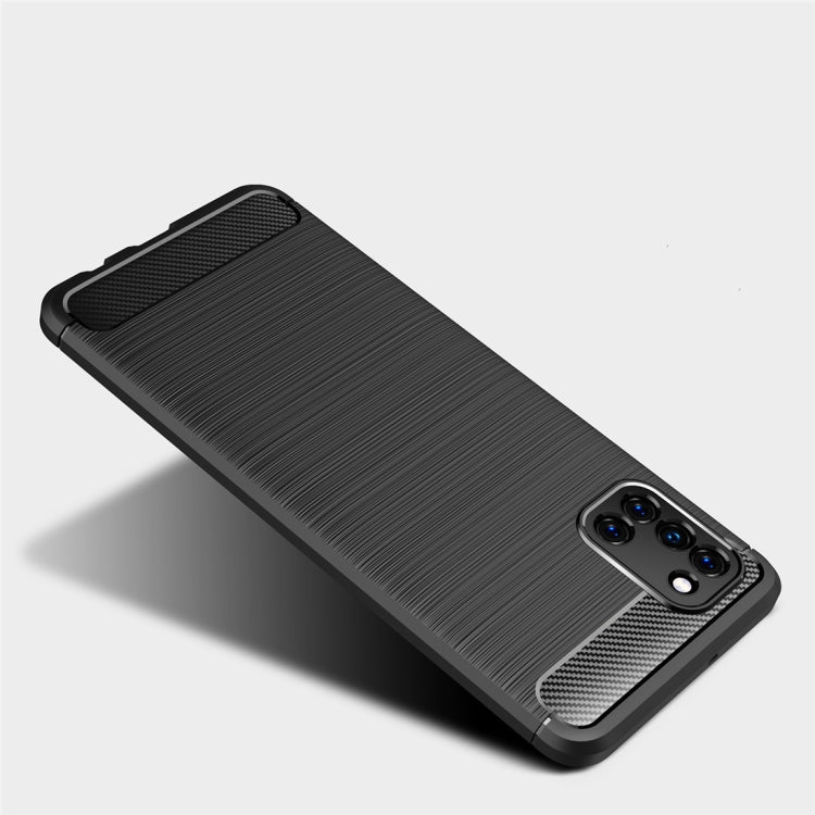 For Galaxy A31 Brushed Texture Carbon Fiber TPU Case, For Galaxy A31
