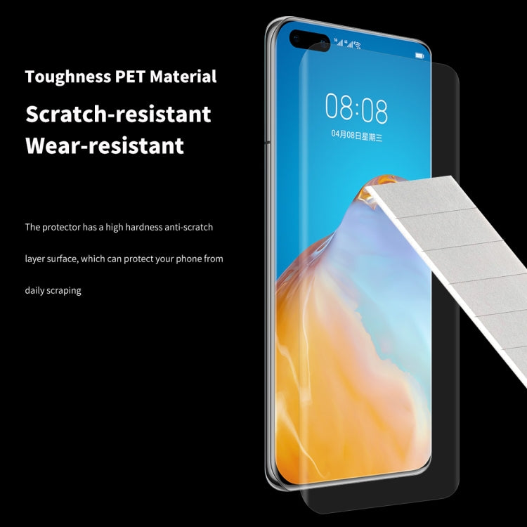 For Huawei P40 Pro 2 PCS ENKAY Hat-Prince 3D Full Screen PET Curved Hot Bending HD Screen Protector Soft Film
