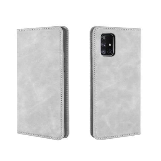 For Galaxy A71 5G Retro-skin Business Magnetic Suction Leather Case with Holder & Card Slots & Wallet, For Galaxy A71 5G