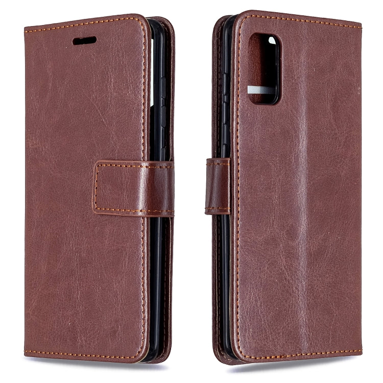 For Galaxy A41 Crazy Horse Texture Horizontal Flip Leather Case with Holder & Card Slots & Wallet & Photo Frame, For Galaxy A41