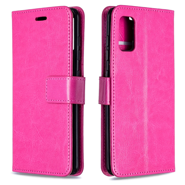 For Galaxy A41 Crazy Horse Texture Horizontal Flip Leather Case with Holder & Card Slots & Wallet & Photo Frame, For Galaxy A41