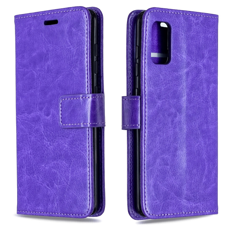For Galaxy A41 Crazy Horse Texture Horizontal Flip Leather Case with Holder & Card Slots & Wallet & Photo Frame, For Galaxy A41