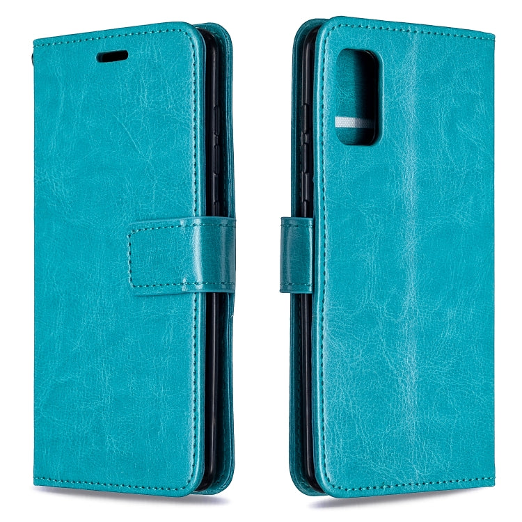 For Galaxy A41 Crazy Horse Texture Horizontal Flip Leather Case with Holder & Card Slots & Wallet & Photo Frame, For Galaxy A41