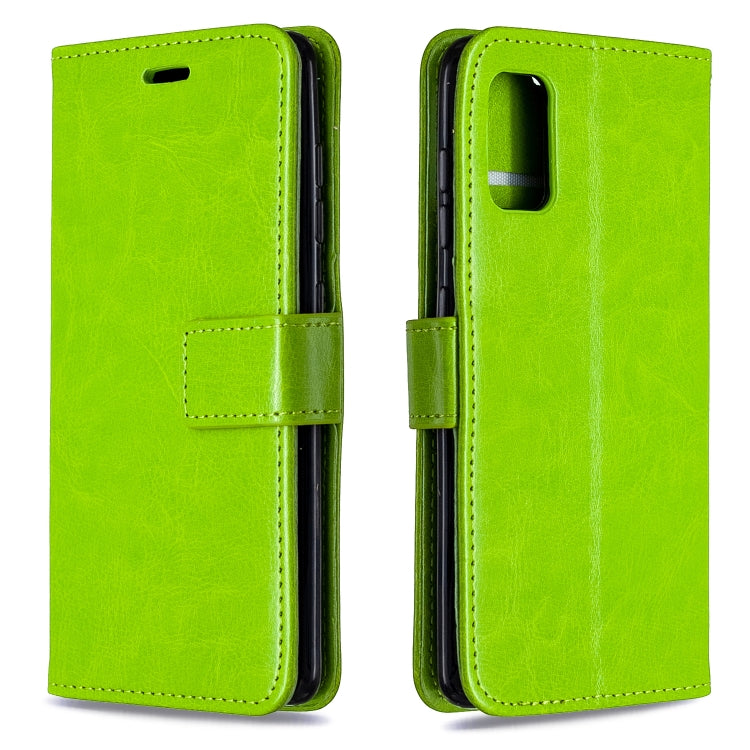 For Galaxy A41 Crazy Horse Texture Horizontal Flip Leather Case with Holder & Card Slots & Wallet & Photo Frame, For Galaxy A41