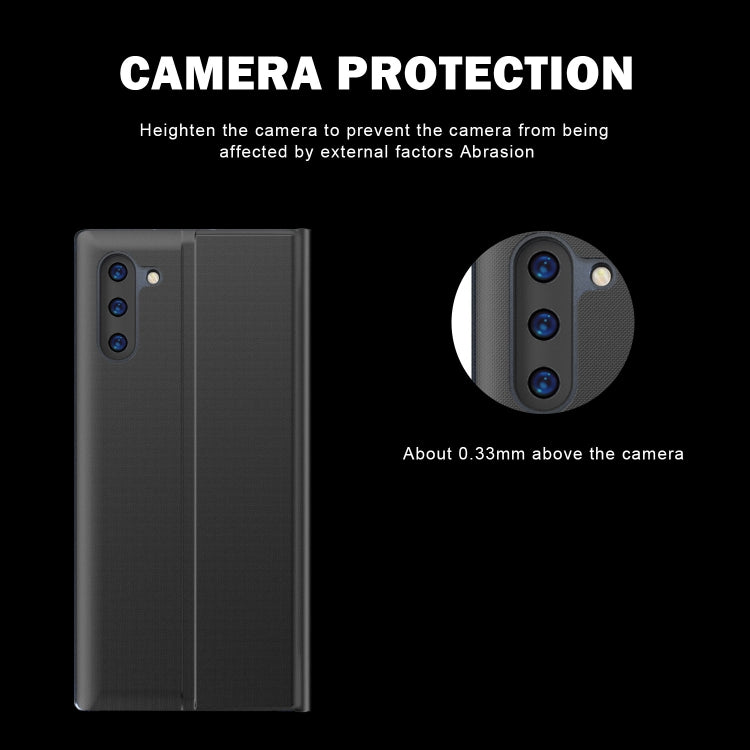 Plain Texture Cloth Attraction Flip Holder Leather Phone Case, For Galaxy Note 10, For Galaxy Note 10 Plus