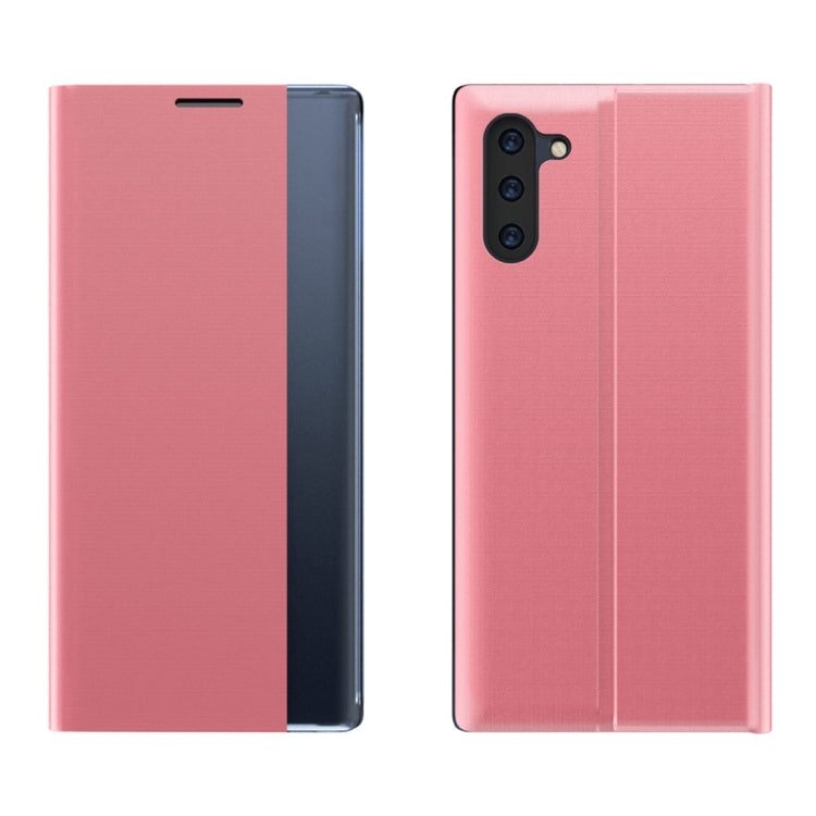 Plain Texture Cloth Attraction Flip Holder Leather Phone Case, For Galaxy Note 10, For Galaxy Note 10 Plus