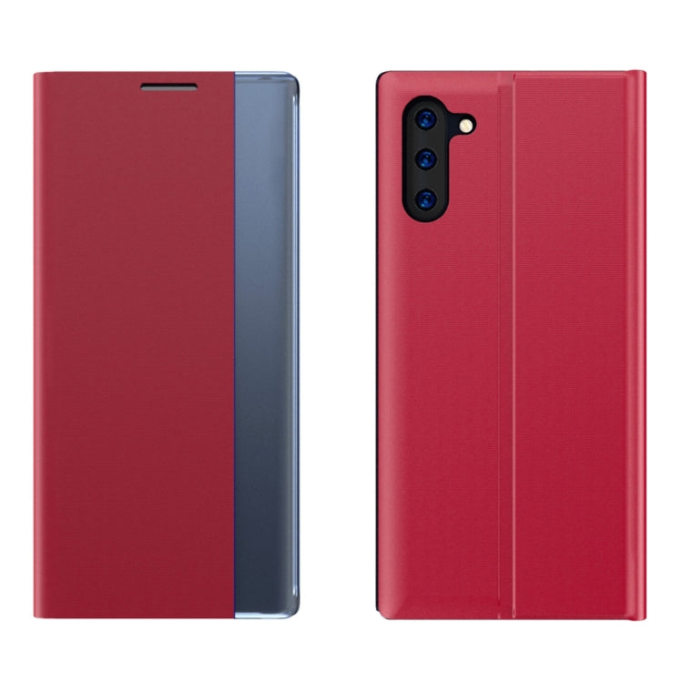 Plain Texture Cloth Attraction Flip Holder Leather Phone Case, For Galaxy Note 10, For Galaxy Note 10 Plus