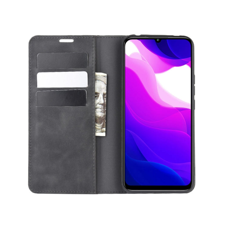 For Xiaomi Mi Note 10 Lite 5g Retro-skin Business Magnetic Suction Leather Case with Holder & Card Slots & Wallet, For Xiaomi Mi 10 Lite 5G