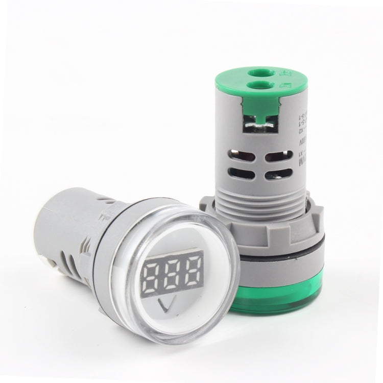 AD16-22DSV  Mini Digital Display 60-500V General Indicator AC Voltmeter, Open Hole: 22mm, 60-500V Blue, 60-500V White, 60-500V Red, 60-500V Green, 60-500V Yellow