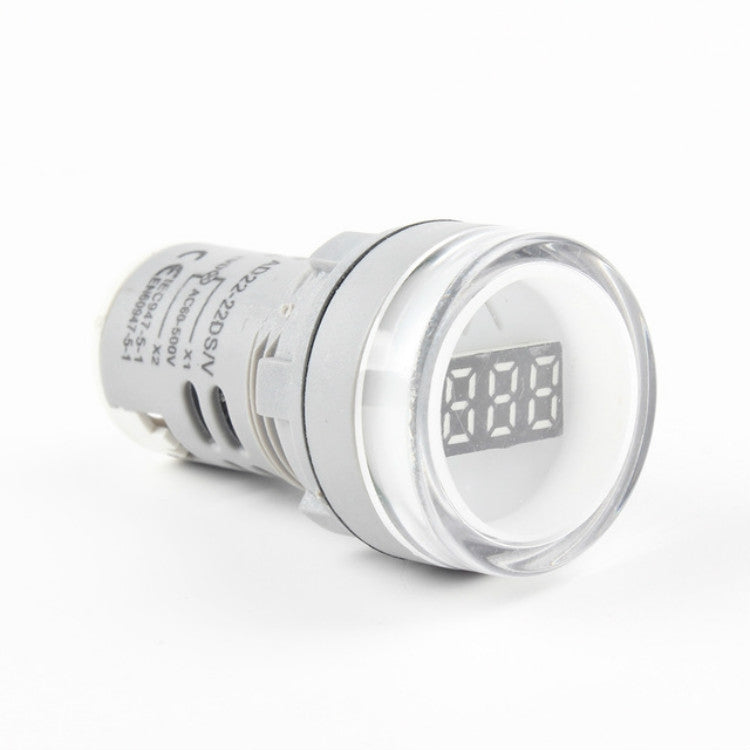AD16-22DSV  Mini Digital Display 60-500V General Indicator AC Voltmeter, Open Hole: 22mm, 60-500V Blue, 60-500V White, 60-500V Red, 60-500V Green, 60-500V Yellow