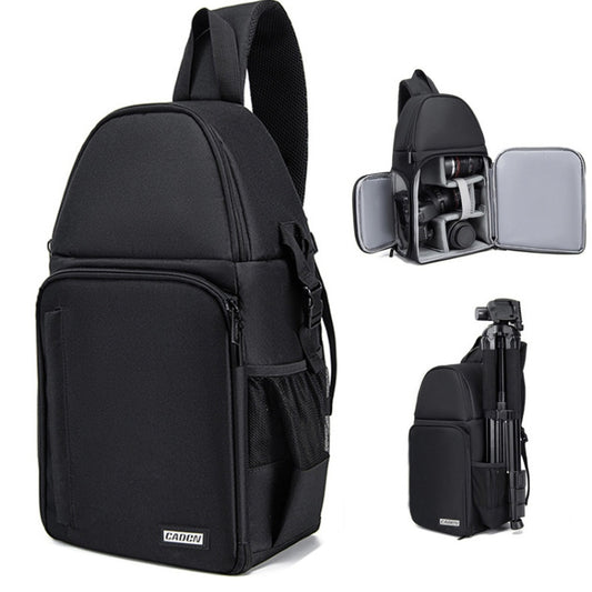 CADeN D15 Messenger Single Shoulder Multifunction Open Cover Photography Backpack Outdoor Leisure SLR Camera Backpack, D15