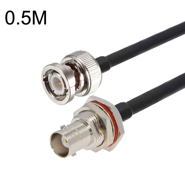 BNC Female With Waterproof Circle To BNC Male RG58 Coaxial Adapter Cable, BNC Female With Waterproof Circle To BNC Male 0.5m, BNC Female With Waterproof Circle To BNC Male 1m, BNC Female With Waterproof Circle To BNC Male 1.5m                          ...