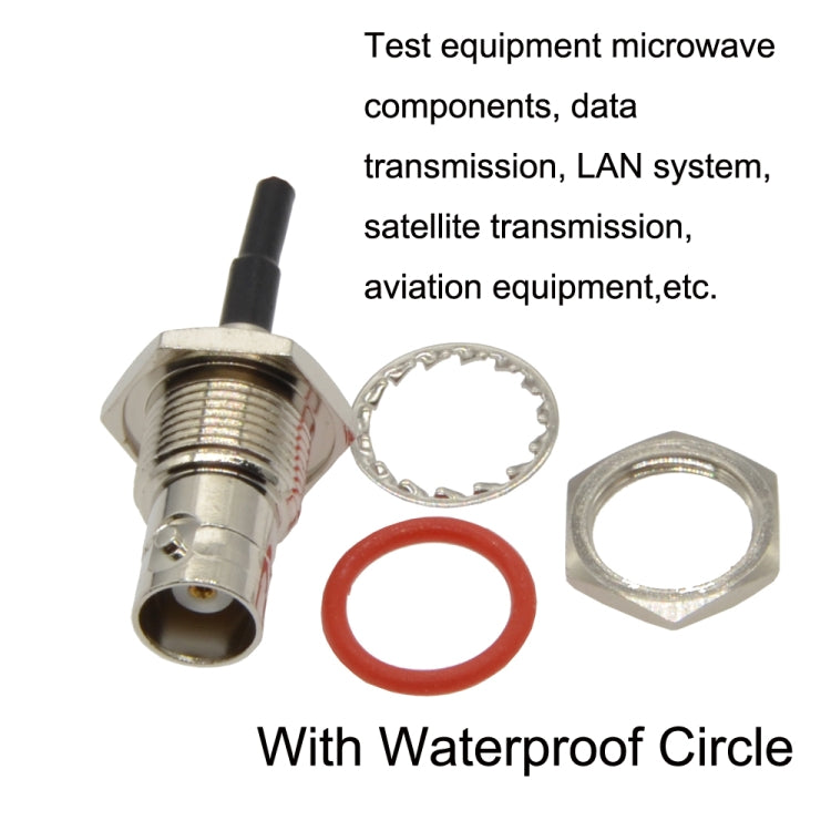 BNC Female With Waterproof Circle To BNC Male RG58 Coaxial Adapter Cable, BNC Female With Waterproof Circle To BNC Male 0.5m, BNC Female With Waterproof Circle To BNC Male 1m, BNC Female With Waterproof Circle To BNC Male 1.5m                          ...