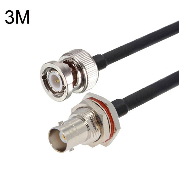BNC Female With Waterproof Circle To BNC Male RG58 Coaxial Adapter Cable, BNC Female With Waterproof Circle To BNC Male 0.5m, BNC Female With Waterproof Circle To BNC Male 1m, BNC Female With Waterproof Circle To BNC Male 1.5m                          ...